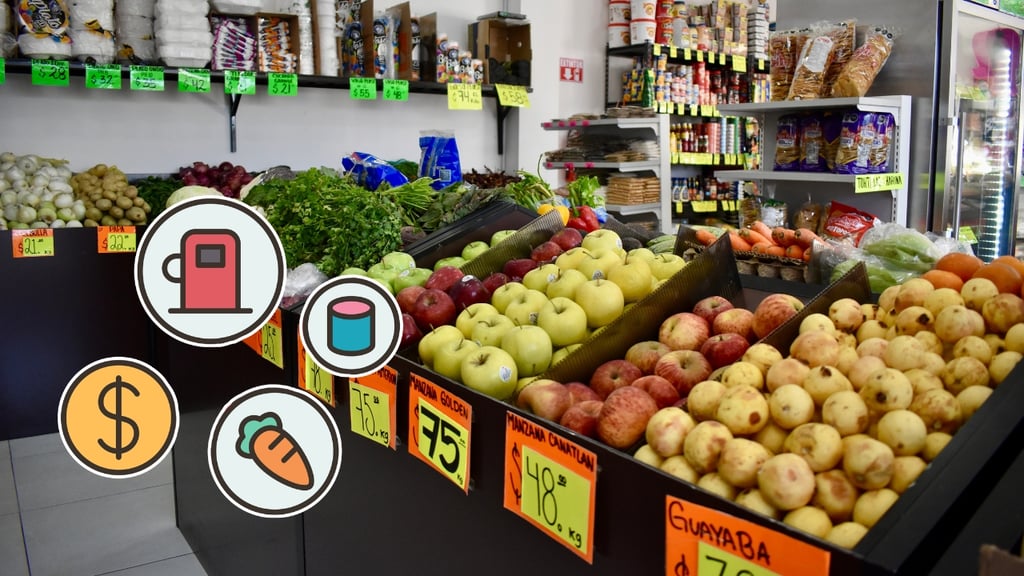 Inflación en Durango baja a 3.1% en julio y se ubica en su menor nivel del año
