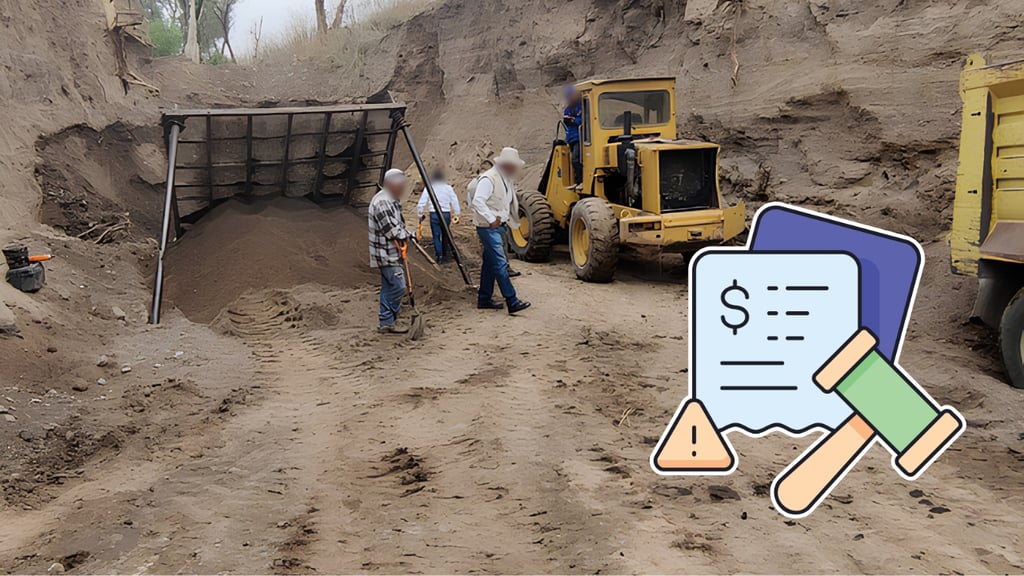 Clausura Conagua 8 extracciones ilegales de material pétreo en Durango; multas alcanzarían 5 mdp
