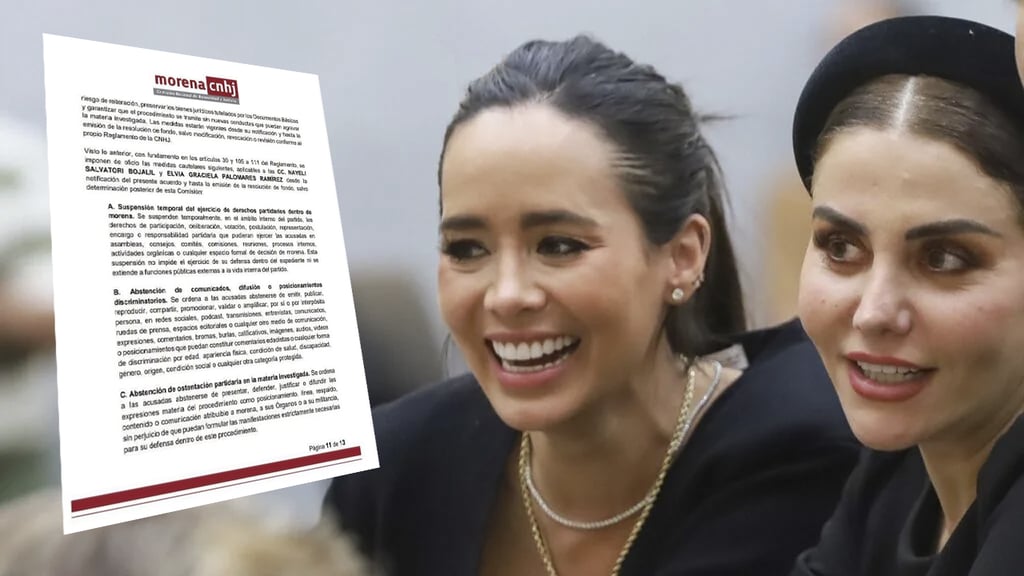 Por burlas a adultos mayores, Morena suspende derechos partidistas a Nay Salvatori y Grace Palomares