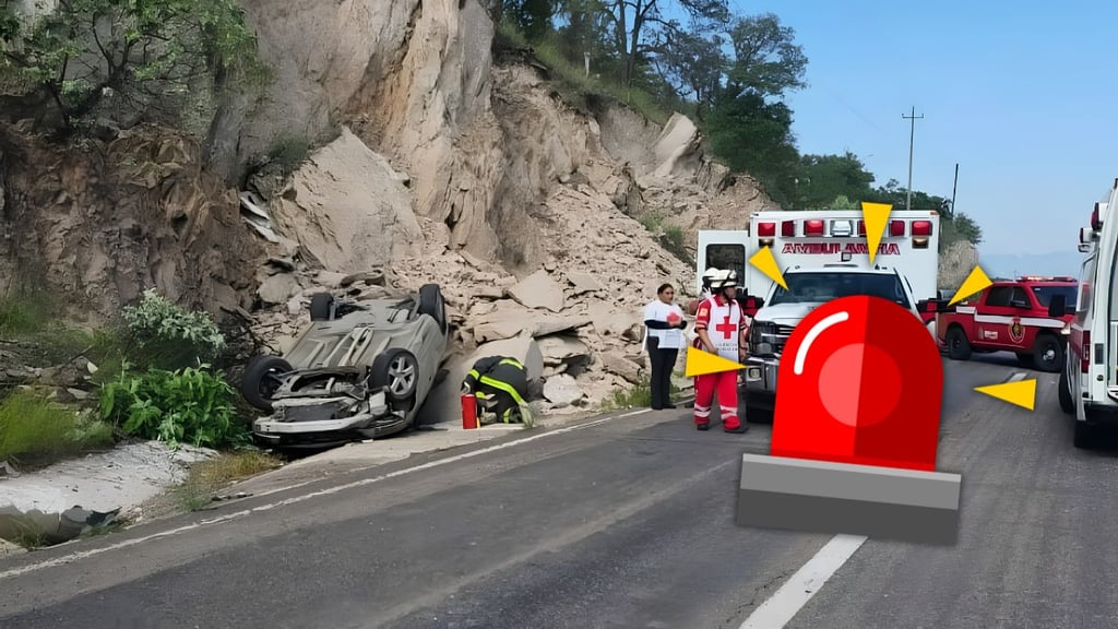 Pareja resulta lesionada tras volcar en un Honda en Santiago Papasquiaro