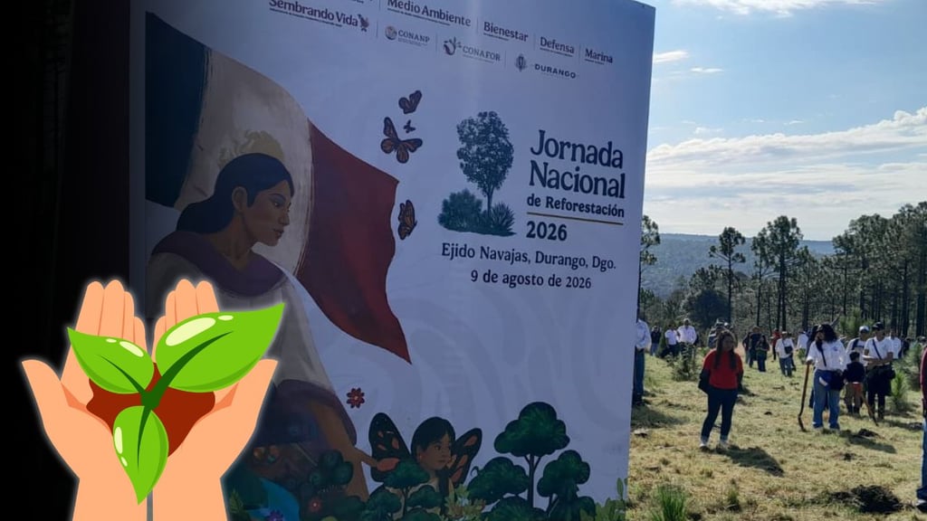 Durango participa en el arranque de la Jornada Nacional de Reforestación 2026