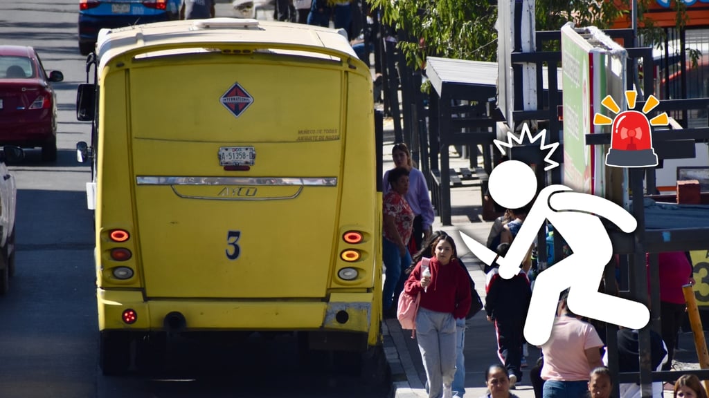 Asaltan con navaja a pasajeros de camión en Centro de Durango; ladrón roba carteras y celulares