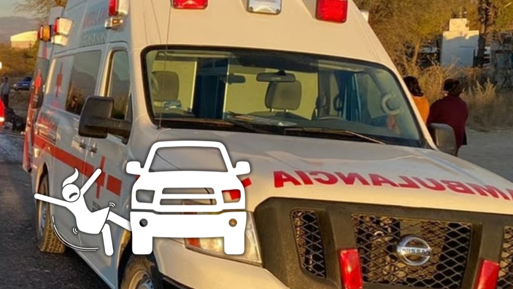 Mujer resulta lesionada al caer de camioneta en movimiento por carretera Durango-Zacatecas
