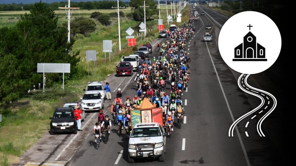 Alrededor de 251 ciclistas duranguenses se unieron a peregrinación a Zacatecas