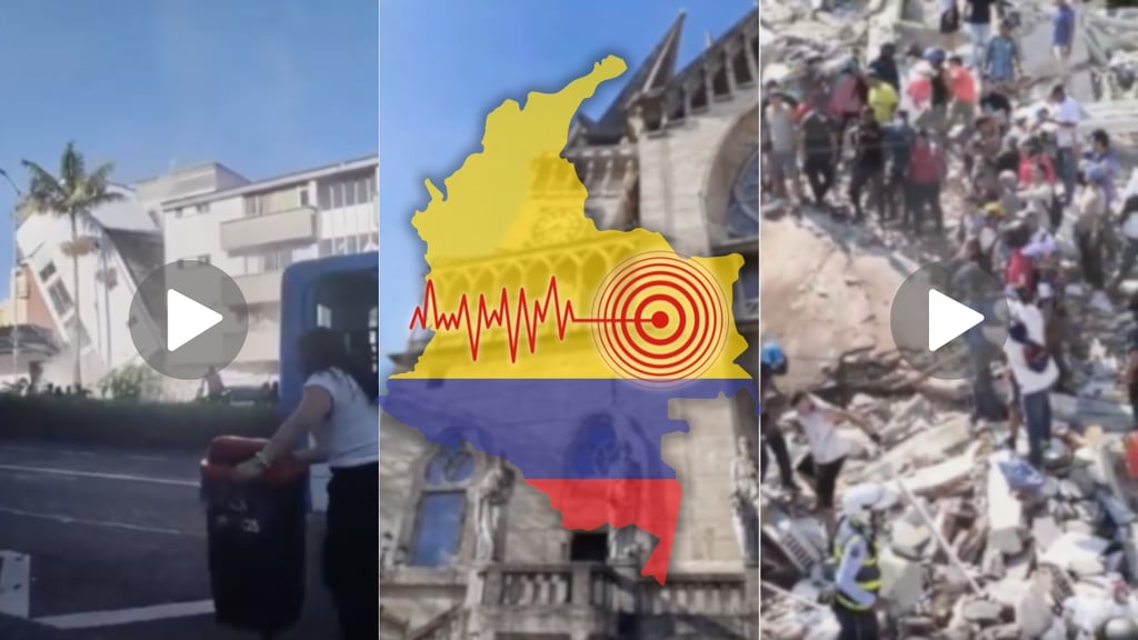 Así se vivió en Colombia el sismo de magnitud 7.4 que dejó derrumbes y decenas de víctimas | VIDEOS
