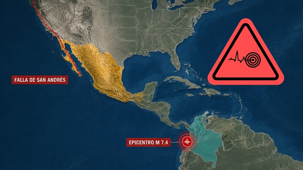 ¿Qué riesgo real existe para México por el terremoto en Colombia y la falla de San Andrés?