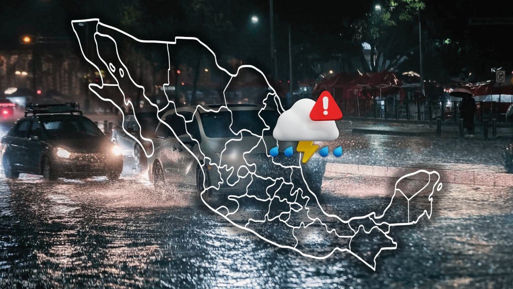 Alertan por intensas tormentas en México en las próximas 48 horas; ¿afectarán a Durango?