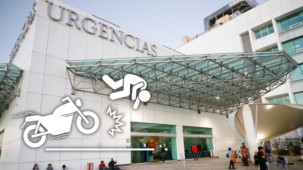 Motociclista intenta frenar, pero choca contra un auto por pavimento mojado en Durango