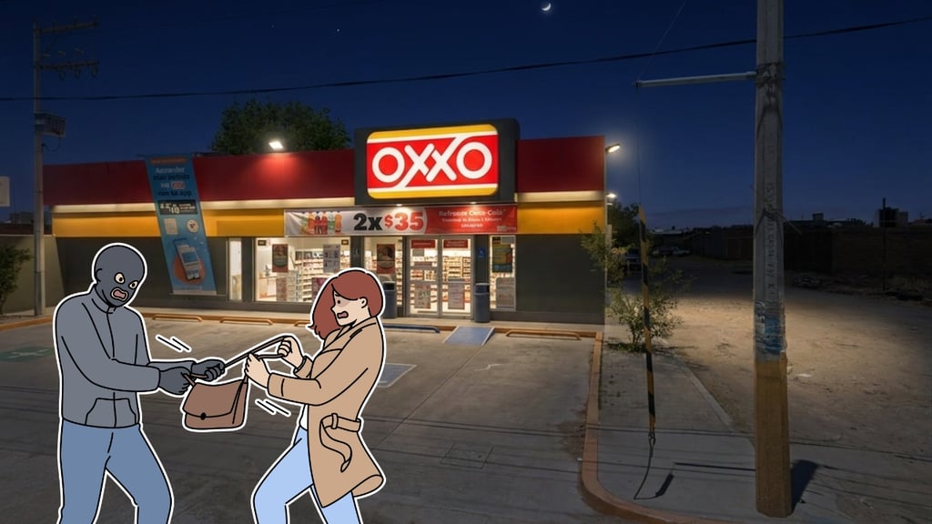 Asaltan a mujer afuera de un Oxxo en la ciudad de Durango; ladrones le quitaron 250 pesos