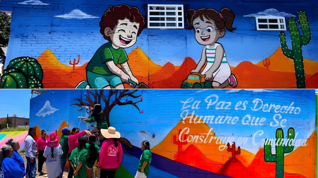 Vecinos dan color a sus calles y fortalecen la convivencia