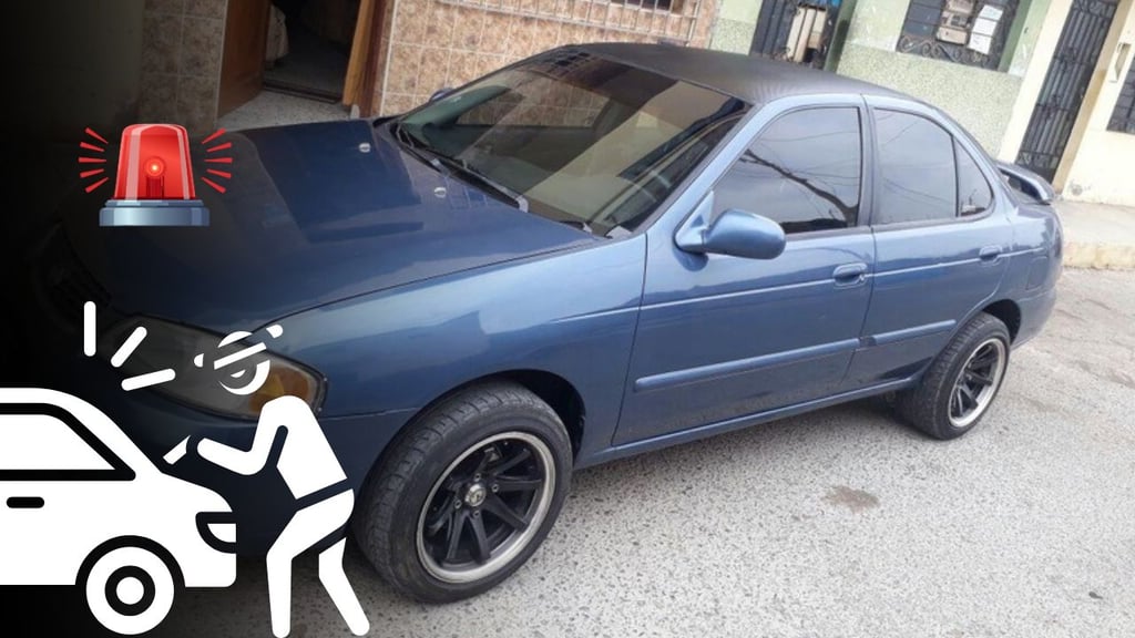 Jóvenes roban placas de un Sentra en colonia Los Sauces; propietario ya denunció