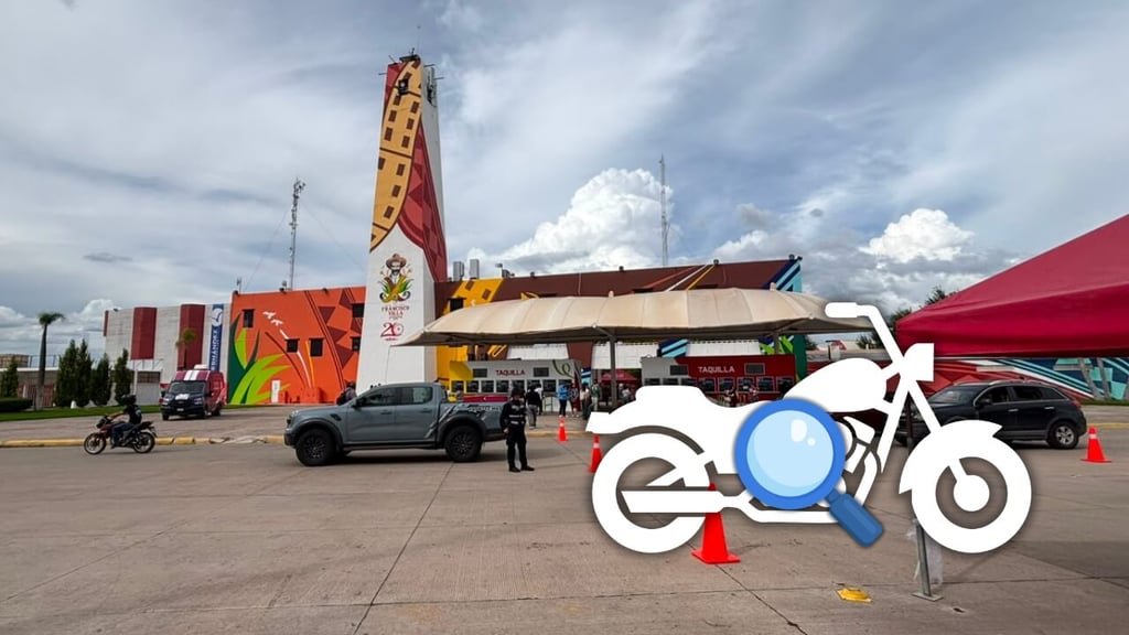 Abandonan motocicleta durante tres días en la Feria de Durango; fue retirada y resguardada