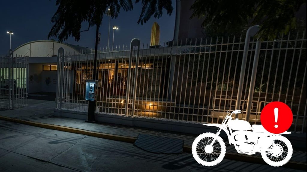 Roban motocicleta en estacionamiento del Conade, en Durango