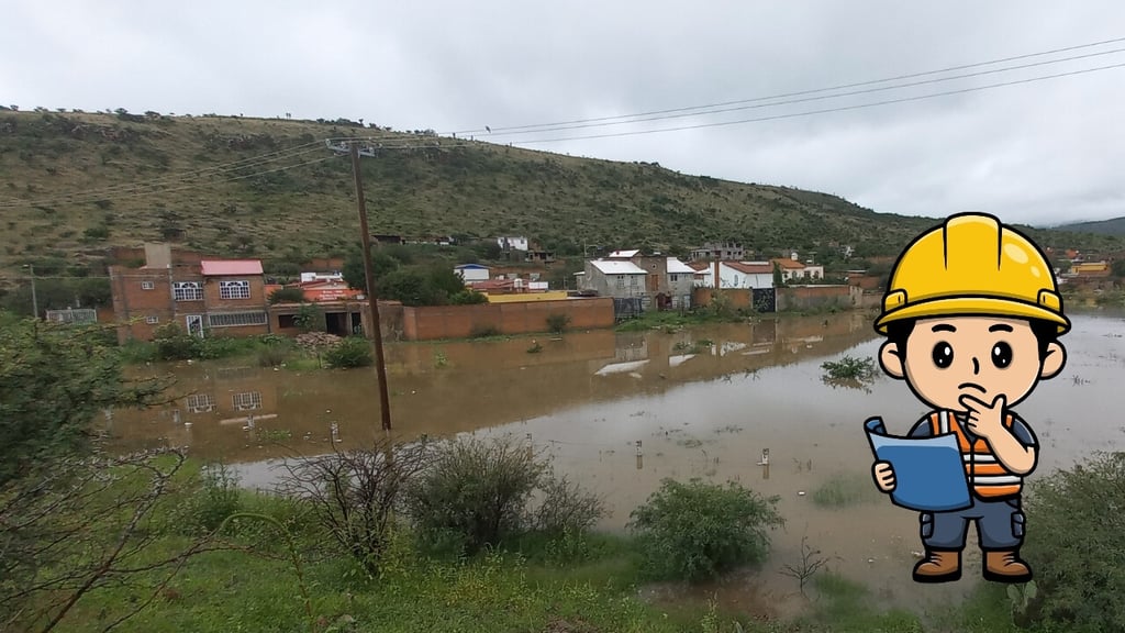 Seis viviendas dañadas por fuerte lluvia en comunidades de Santiago Papasquiaro