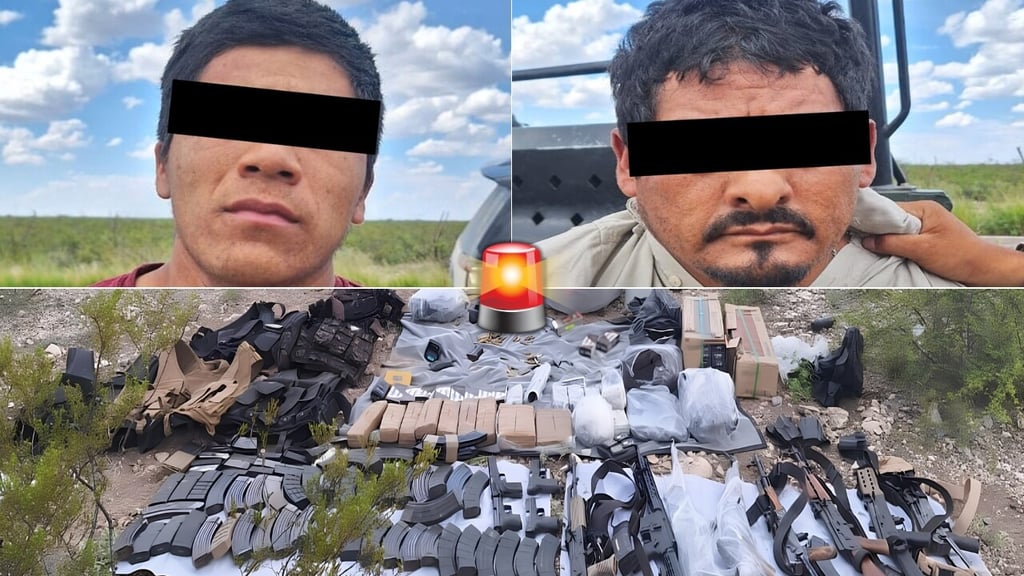 Ejército detiene a 4 en Mapimí, entre ellos 2 menores; les aseguran armas y varios kilos de droga