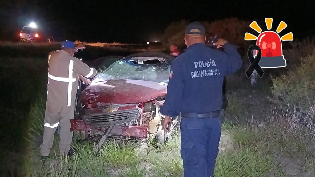 Trágica volcadura en la autopista Cuencamé-Gómez Palacio deja a un hombre y una mujer sin vida