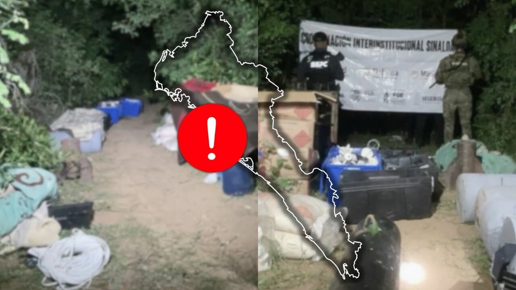 Aseguran arsenal con más de 300 explosivos improvisados en El Rosario, Sinaloa
