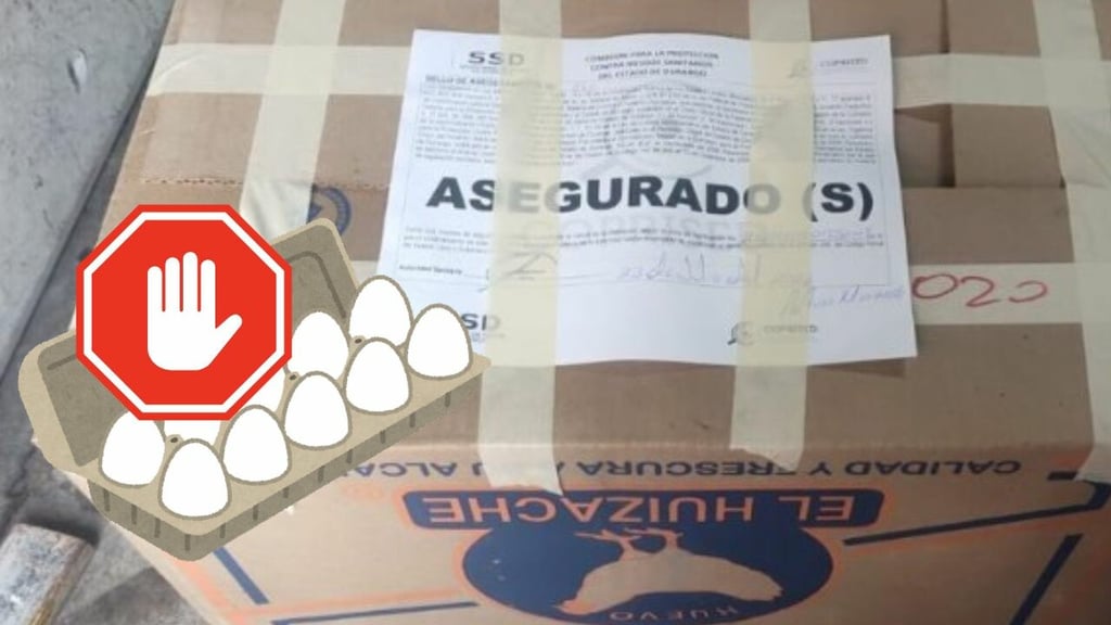 Coprised asegura más de 2 mil piezas de huevo en Gómez Palacio