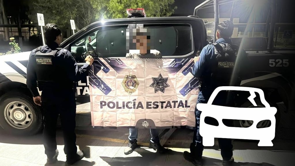 Detienen a hombre tras dañar con una piedra un vehículo en la Mayagoitia