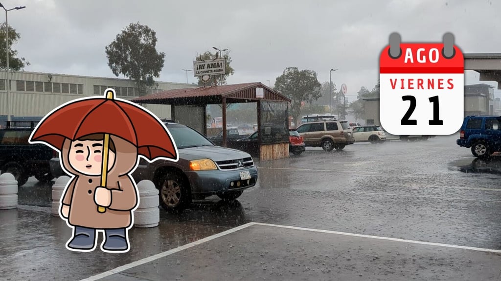 Durango, con lluvias intensas HOY viernes 21 de agosto, ¿cómo será el clima en la capital?