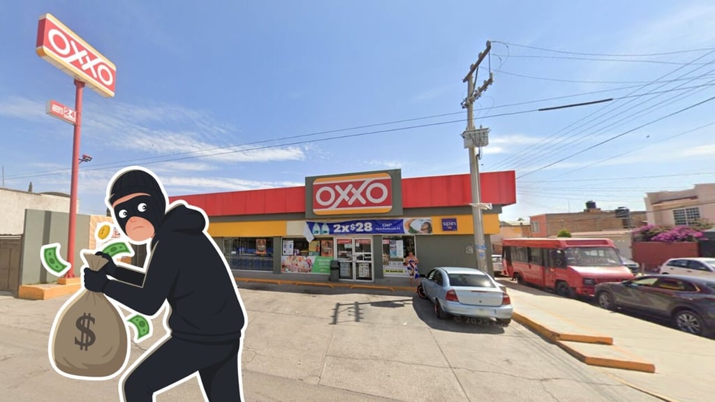 Con un cartucho y amenaza de pistola, sujeto roba 2 mil 300 pesos de Oxxo en el Domingo Arrieta