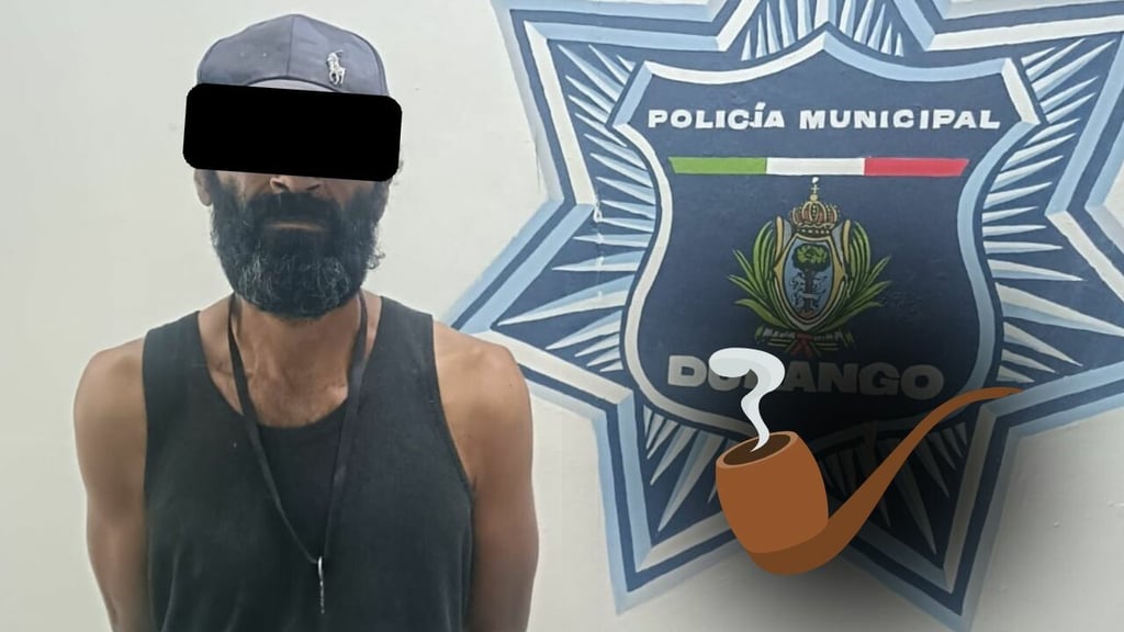 Le encuentran pipa con residuos de marihuana en Durango; fue detenido por insultar a policías