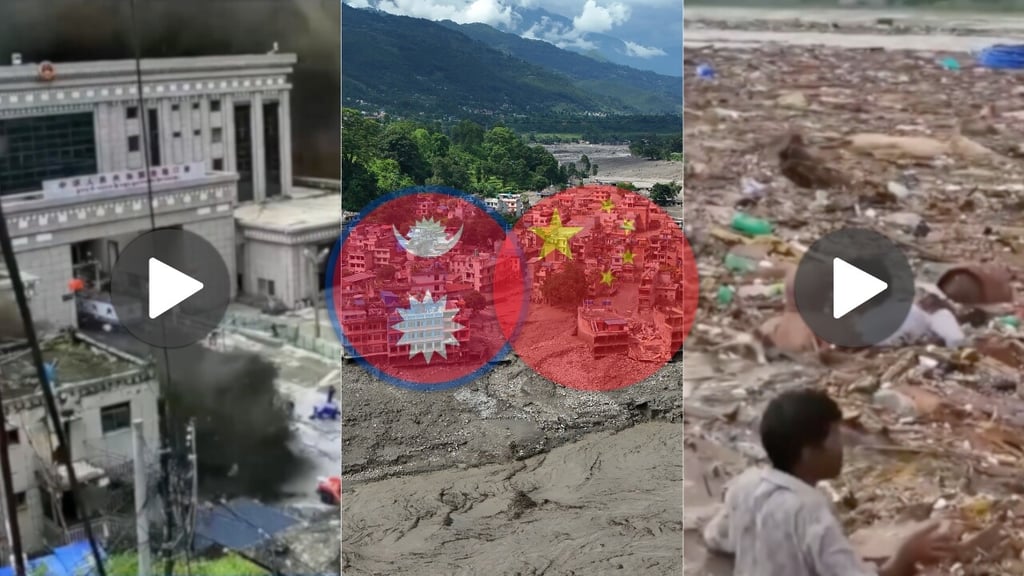 Riada y deslave dejan al menos 160 muertos entre Nepal y China; VIDEOS muestran el desastre