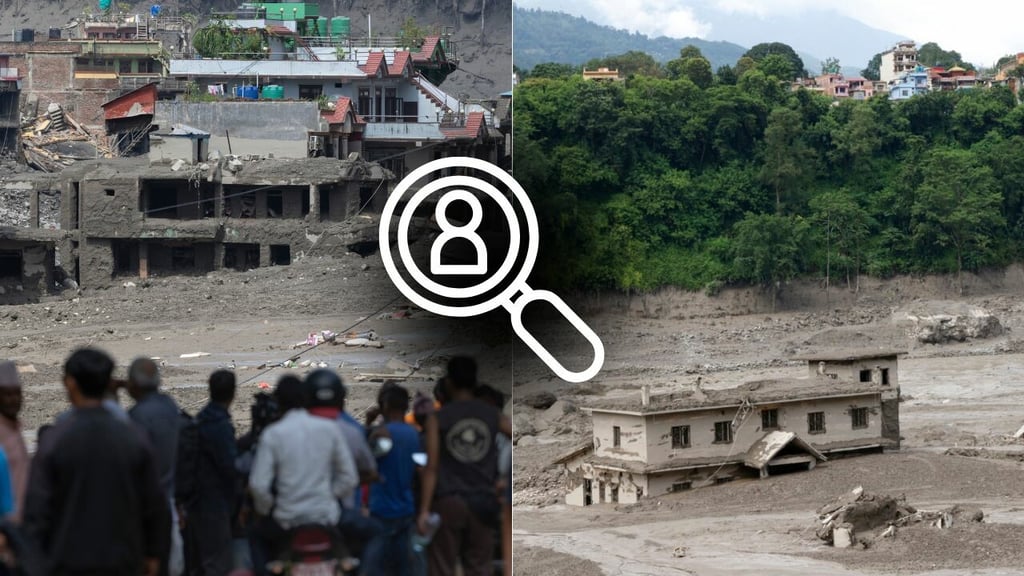 Intensifican labores para localizar a 910 personas tras la riada en Nepal