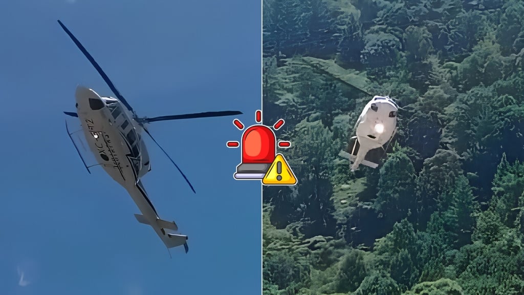 Helicóptero en el que viajaba Gobernador de Chiapas aterriza de emergencia | VIDEO