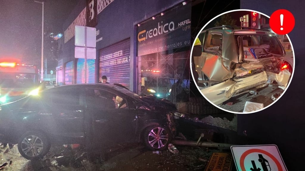 Joven protagoniza aparatoso choque en Felipe Pescador; coche era prestado