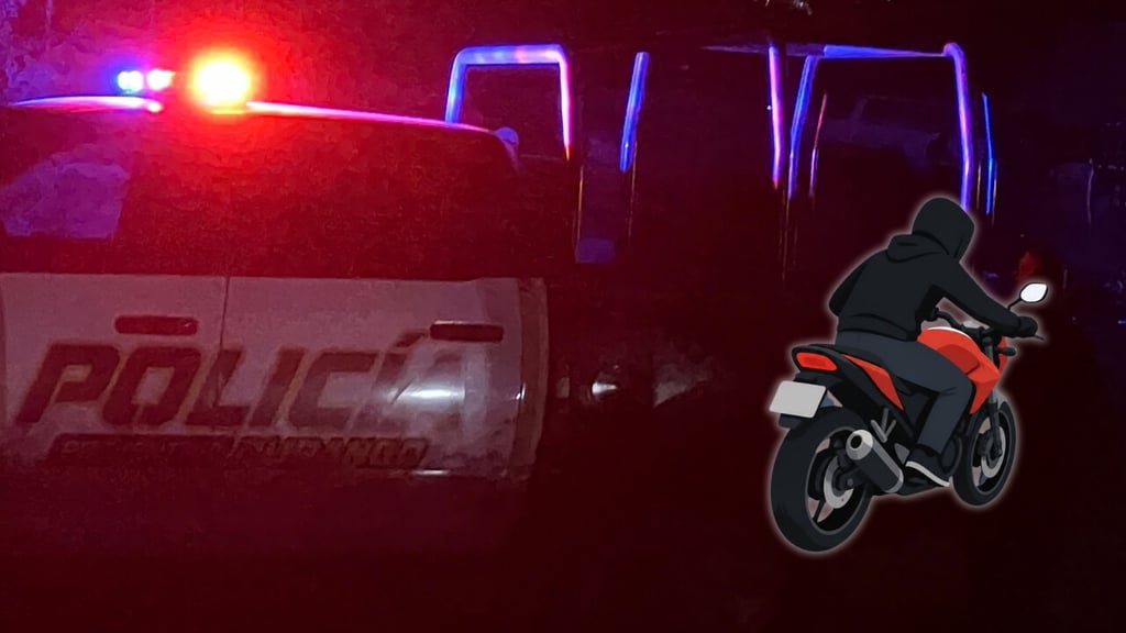 Hombre sale de casa y descubre que le robaron su motocicleta en Zona Centro de Durango