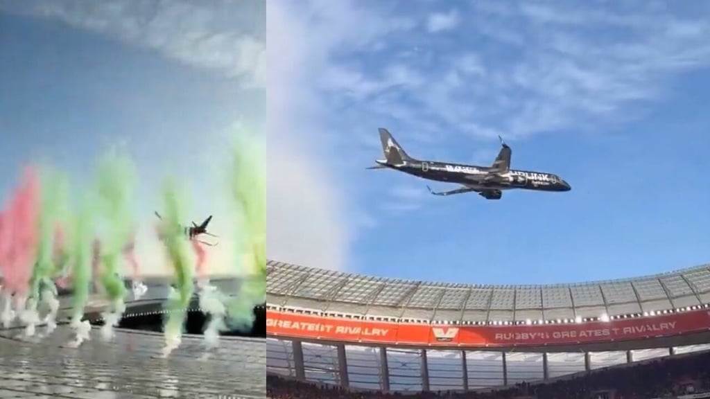 ¿Dos aviones casi se estrellan en un estadio? Este es el contexto