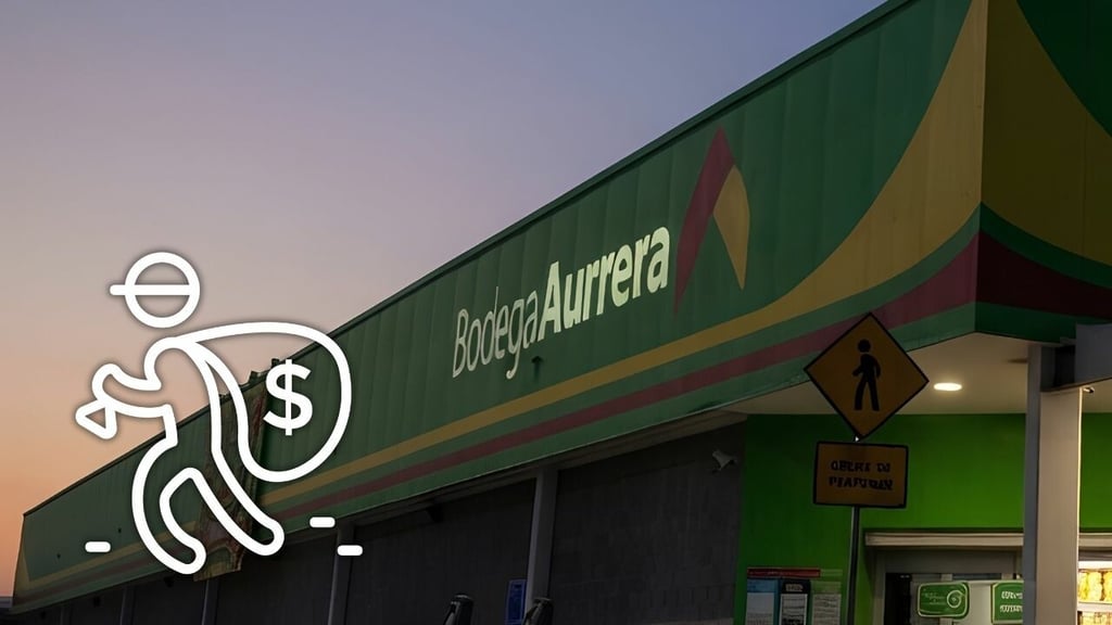 Hacen boquete en el techo y roban 100 mil pesos de Aurrera en Durango