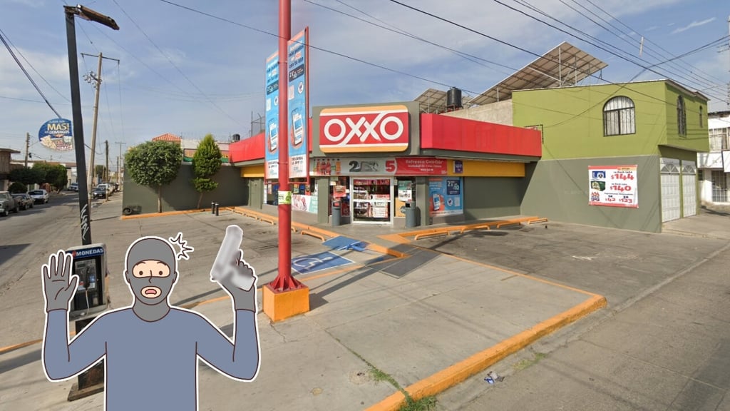 Con pistola en mano, hombre asalta Oxxo en Durango y luego escapa hacia el Periférico