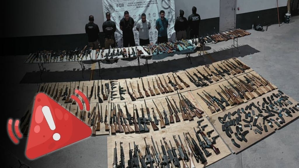 Informan captura de 3 personas que transportaban 210 armas destinadas a grupos criminales
