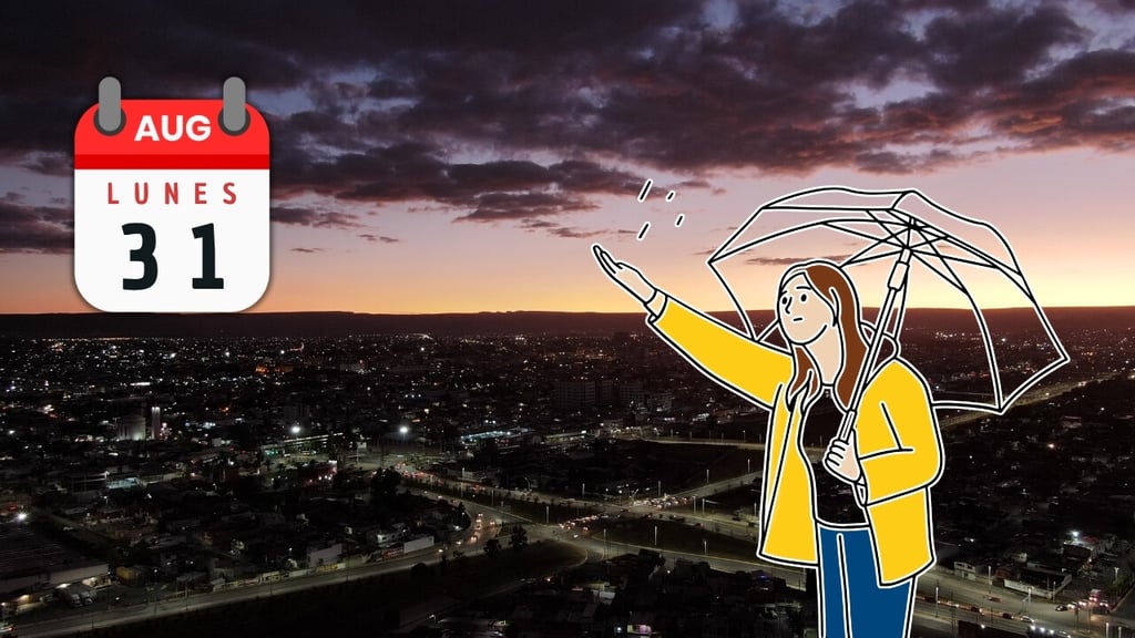 Lunes con pronóstico de lluvias en Durango: así será el clima en la capital HOY 31 de agosto