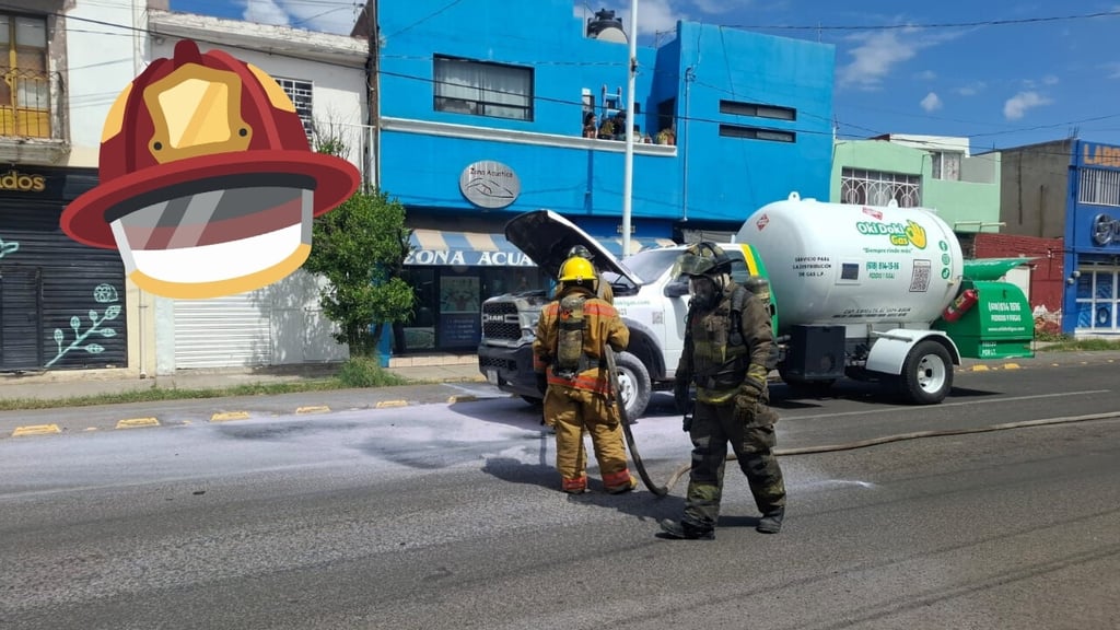 Cortocircuito provoca incendio en pipa de gas en el Centro de Durango