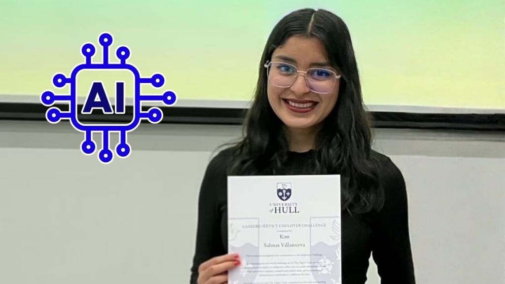 Duranguense Kim Salinas obtiene maestría en IA en Inglaterra