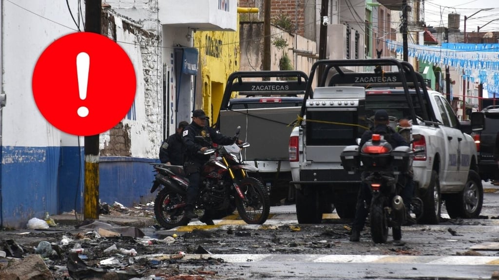 Reportan detención de una persona por atentado con 'coche bomba' en Zacatecas