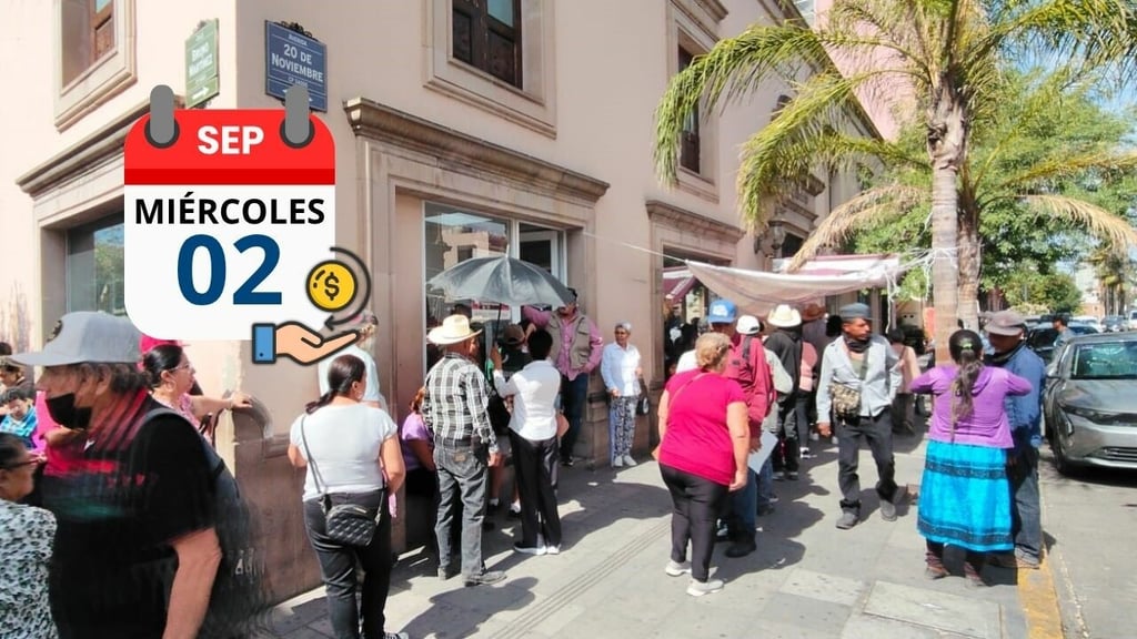 Pensión Bienestar 2026: ¿Quiénes cobran su pensión este miércoles 2 de septiembre en Durango?