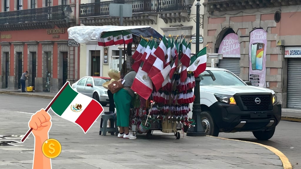 Inicia en Durango la venta de banderas y otros productos para las fiestas patrias