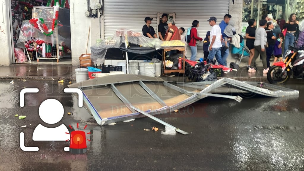 Identifican a joven lesionada por caída de letrero en Zona Centro de Durango