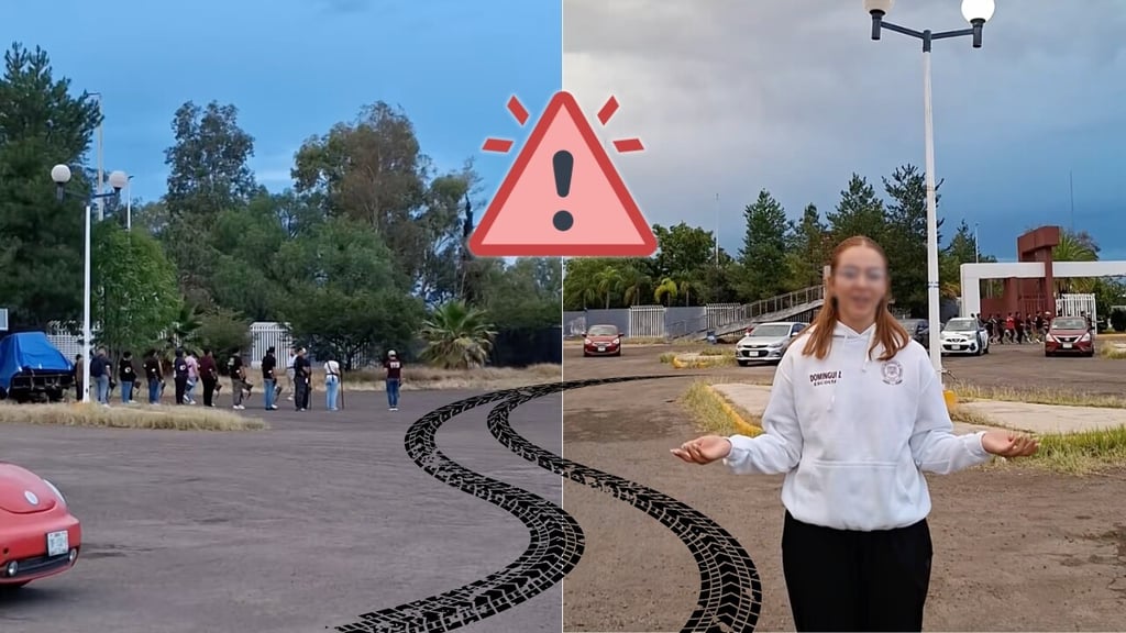 Alumnas del ITD denuncian que estudiantes usan el estacionamiento como pista de carreras 