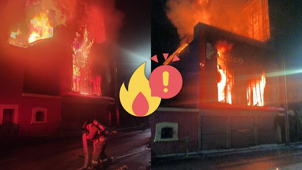 Fuerte incendio consume papelería ubicada en la colonia Hipódromo