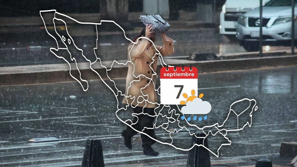 Alertan por nueva onda tropical: ¿En qué estados lloverá fuerte HOY lunes 7 de septiembre?