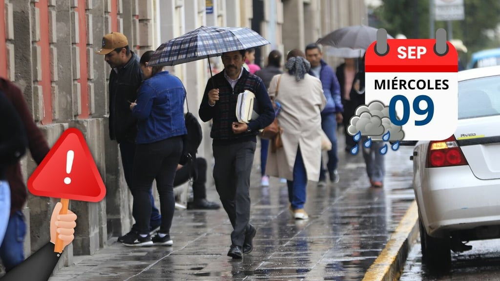 Miércoles con lluvias fuertes en Durango; ¿en la capital? El pronóstico de HOY 9 de septiembre