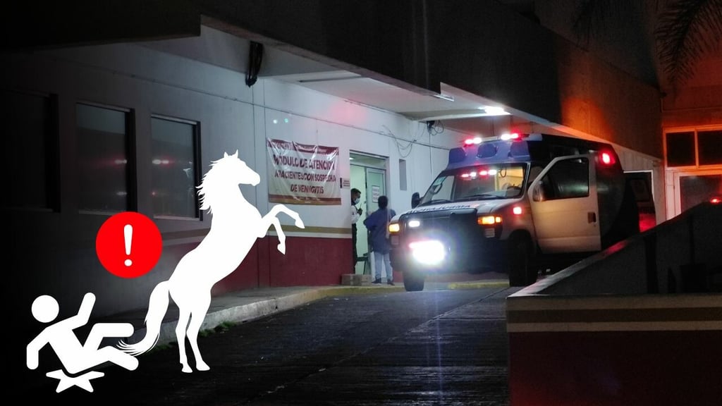Jinete cae de su caballo y muere horas después en el ISSSTE Durango