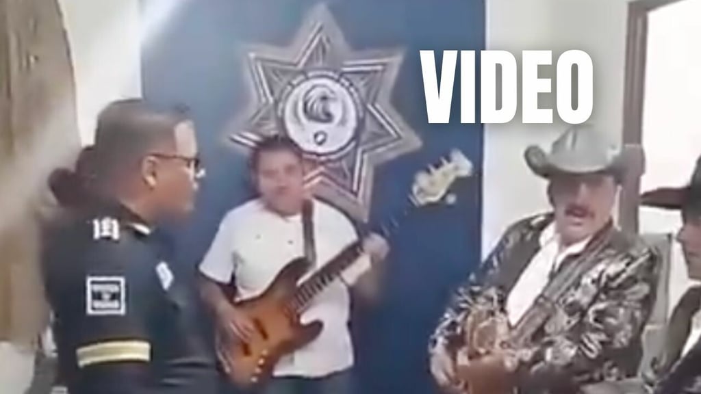Captan a mando policiaco con banda norteña y en presunto estado de ebriedad dentro de instalaciones