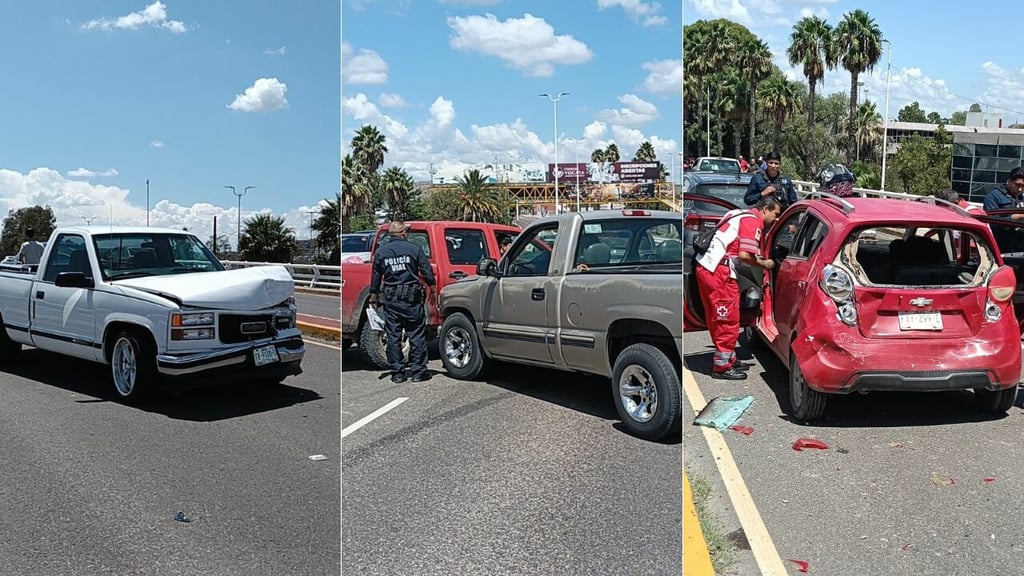 Carambola en puente de La Normal deja varios lesionados y caos vial