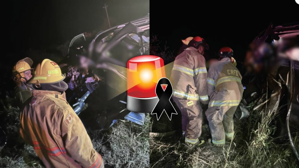 Choque frontal deja cuatro muertos y dos heridos en Villa Hidalgo